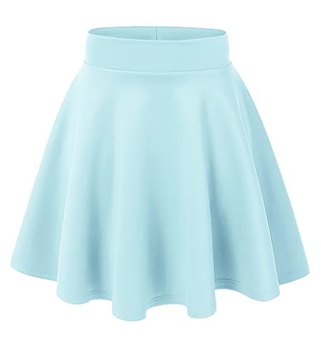 Women's Stretchy Flared Mini Skater Skirt XS-3XL Plus Size