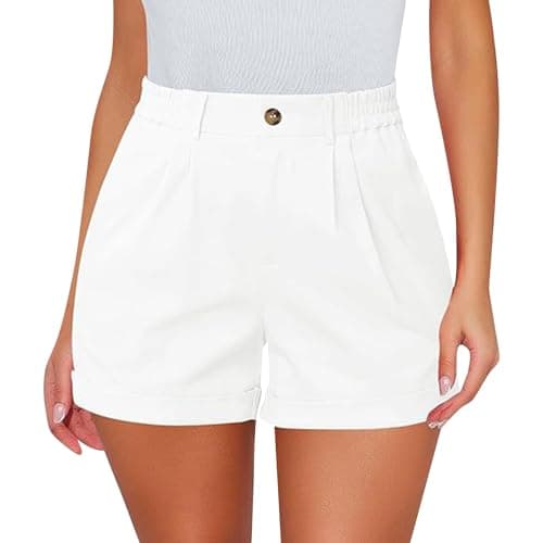 Shusuen Women's Casual Stretch Shorts