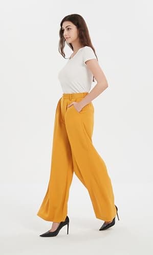 Tronjori Women High Waist Palazzo Pants