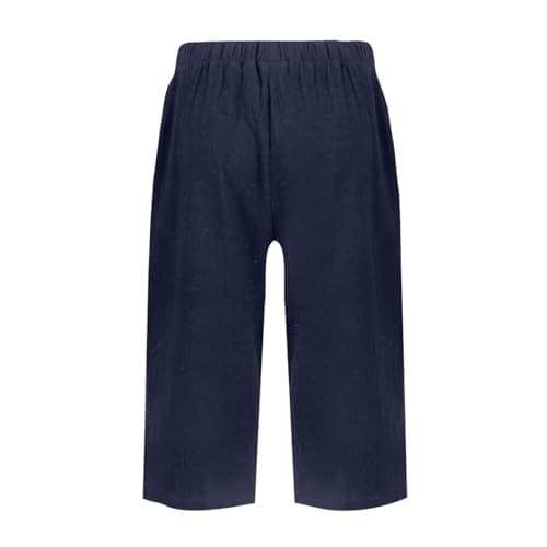 Yxzogd 2025 Women's Summer Cotton Linen Elastic Waist Basic Plus Size Short Pants with Pockets