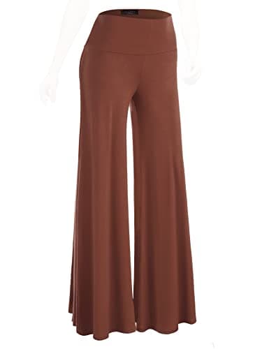 Johnny MBJ Women's Casual Comfy Wide Leg Palazzo Pants (XS~5XL)