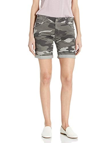 Democracy Women's Petite 6" Cuffed Denim Shorts