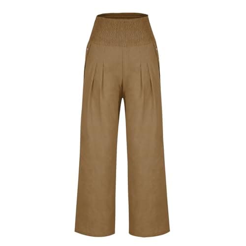Trendy 2024 High Waist Wide Leg Women's Summer Pant