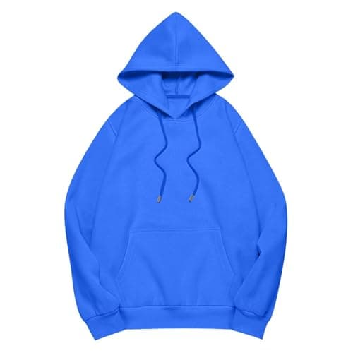 Xoxingysm Women's Oversized Hoodie with Solid Pocket Trendy Y2K Casual Tops