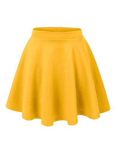 Women's Stretchy Flared Mini Skater Skirt XS-3XL Plus Size