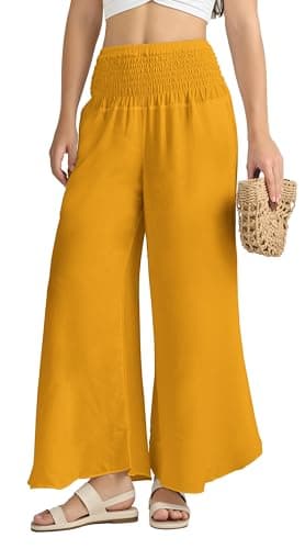 Joob Joob Flowy Women's Wide Leg Boho Harem Pants with Pockets