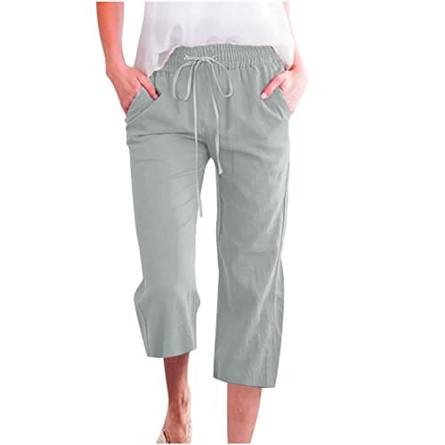 Yxzogd Women's 2025 Summer High Waist Crop Pant