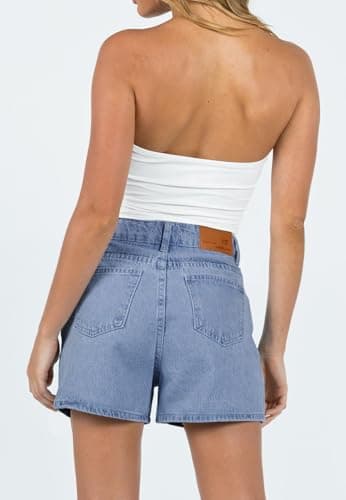 SANMM Women's Casual Denim Jean Shorts for Summer