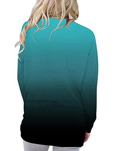 Women's Casual Loose Fit Printed Pocket Shirts
