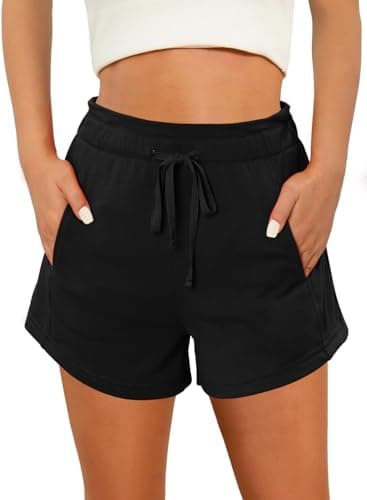 Angerella Women's Comfortable Elastic Waist Shorts with Pockets
