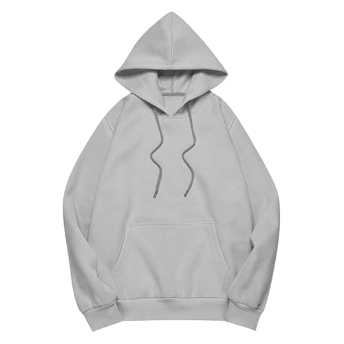 Xoxingysm Women's Oversized Hoodie with Solid Pocket Trendy Y2K Casual Tops