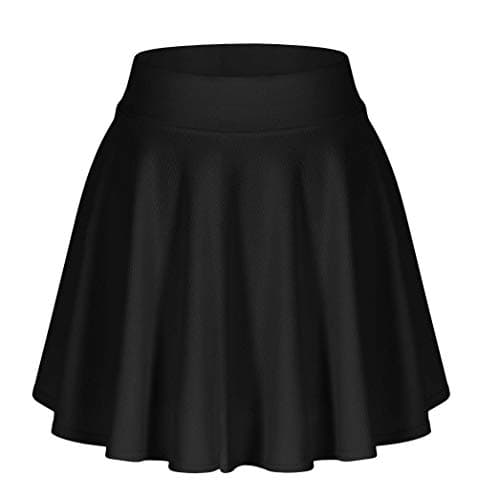 EXCHIC Women's Stretchy Flared Mini Skater Skirt