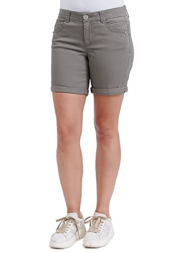 Democracy Women's Petite 6" Cuffed Denim Shorts