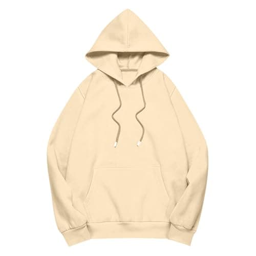 Xoxingysm Women's Oversized Hoodie with Solid Pocket Trendy Y2K Casual Tops
