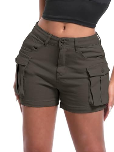 ELLEVEN Y2K Mini High-Waisted Slim-Fitted Jean Shorts