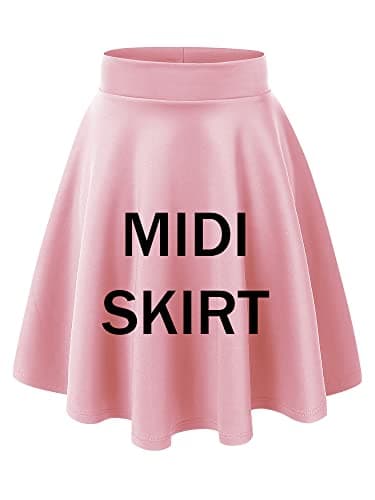 Women's Stretchy Flared Mini Skater Skirt XS-3XL Plus Size