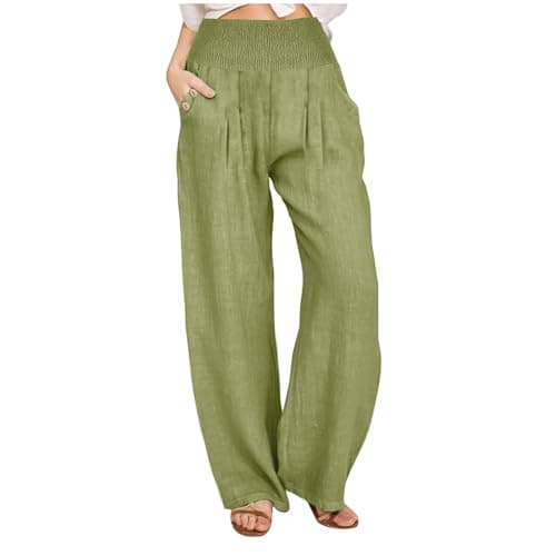 Women's Relaxed Fit Linen Pants