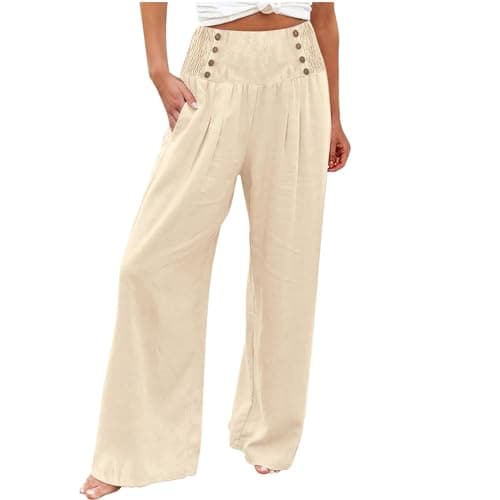 Flowy Wide Leg Palazzo Pants for Women