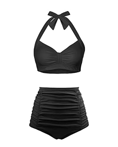 Women's High Waisted Bikini Set with Tummy Control