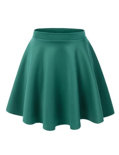 Women's Stretchy Flared Mini Skater Skirt XS-3XL Plus Size