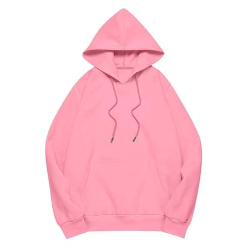 Xoxingysm Women's Oversized Hoodie with Solid Pocket Trendy Y2K Casual Tops