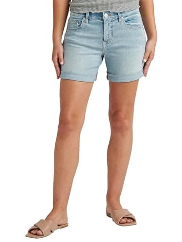 JAG Women's Alex Mid Rise Boyfriend Shorts