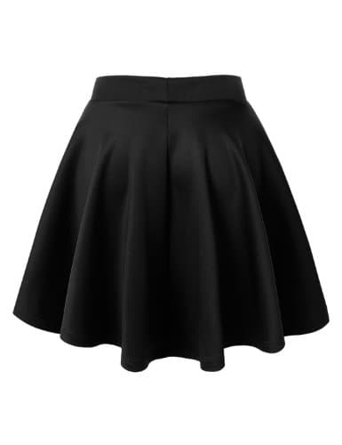 Women's Stretchy Flared Mini Skater Skirt XS-3XL Plus Size