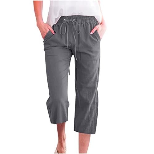 Yxzogd Women's 2025 Summer High Waist Crop Pant