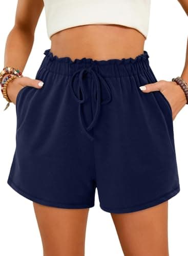 Angerella Women's Comfortable Elastic Waist Shorts with Pockets