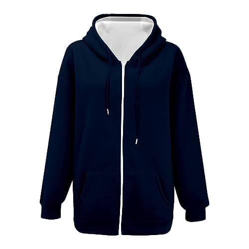 Qgaomye Women's Y2K Zip Up Hoodie - Clearance Sale 2024 Fall Fashion