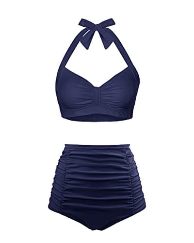 Women's High Waisted Bikini Set with Tummy Control