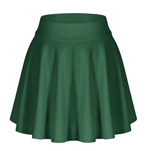 EXCHIC Women's Stretchy Flared Mini Skater Skirt