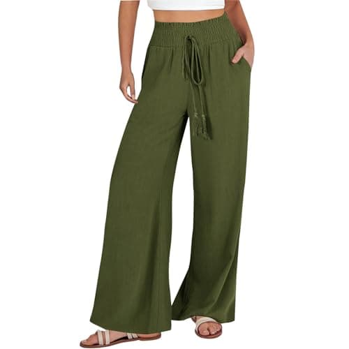 Flowy Wide Leg Palazzo Pants for Women