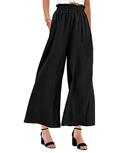 Women's High Waist Wide Leg Palazzo Pants