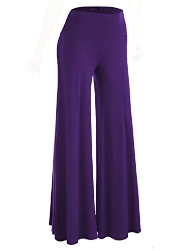 Johnny MBJ Women's Casual Comfy Wide Leg Palazzo Pants (XS~5XL)