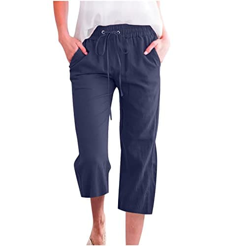 Yxzogd Women's 2025 Summer High Waist Crop Pant
