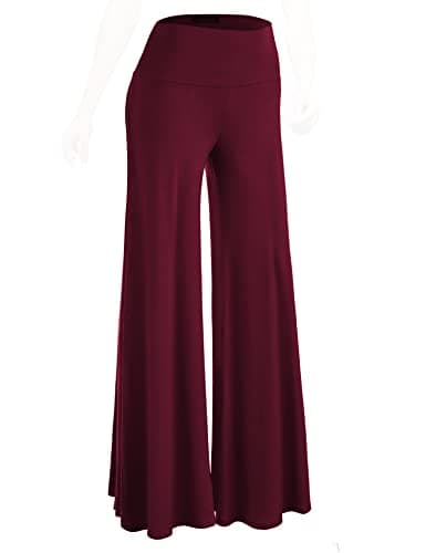 Johnny MBJ Women's Casual Comfy Wide Leg Palazzo Pants (XS~5XL)