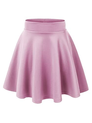 Women's Stretchy Flared Mini Skater Skirt XS-3XL Plus Size