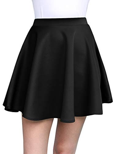 Women's Stretchy Flared Mini Skater Skirt XS-3XL Plus Size