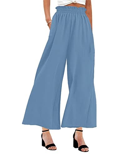 Women's High Waist Wide Leg Palazzo Pants