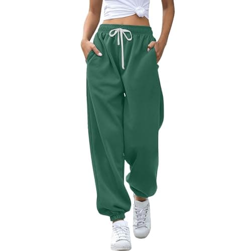 Y2K Aesthetic Women's High-Waisted Cinch Bottom Sweatpants with Pockets