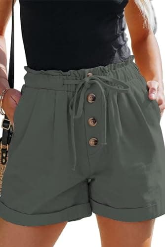 JOCAFIYE Women's High Waisted Ripped Jean Shorts