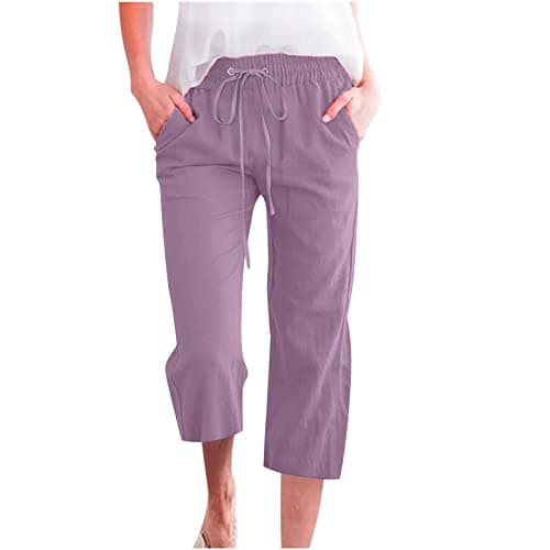 Yxzogd Women's 2025 Summer High Waist Crop Pant