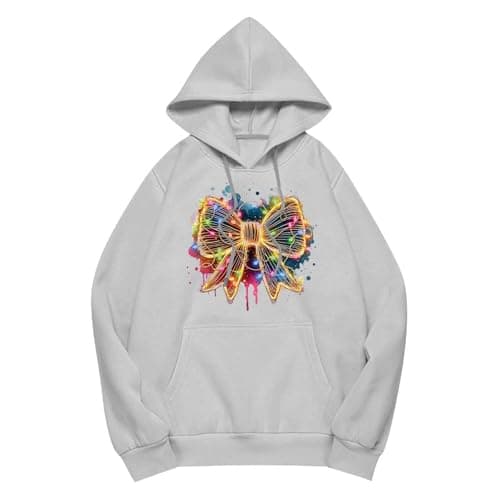 Cute Women's 2024 Oversized Christmas Sweatshirt with Pocket