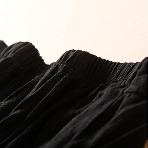 Yxzogd Women's High-Waisted Elastic Wide Leg Jogger Pants Summer Linen Yoga Lounge