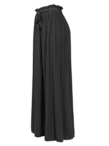 Olivia Women's Ribbon Tie Chiffon Palazzo Pants