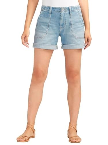 JAG Women's Alex Mid Rise Boyfriend Shorts