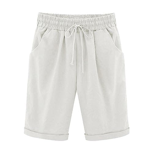 Plus Size Lightweight Bermuda Shorts for Women Trendy Beach Casual