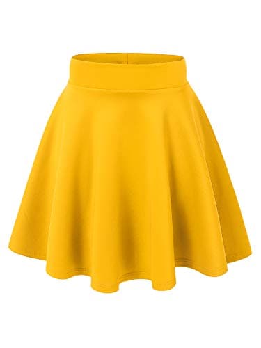 Women's Stretchy Flared Mini Skater Skirt XS-3XL Plus Size