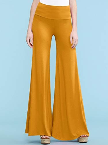 Johnny MBJ Women's Casual Comfy Wide Leg Palazzo Pants (XS~5XL)